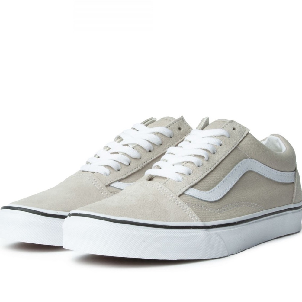 Van’s Old Skool Shoes size 7.5 men’s French Oak cream color canvas and suede UGC